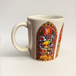 Nintendo‎ Legend of Zelda Link 14 oz. Coffee Tea Ceramic Mug Stained Glass Motif